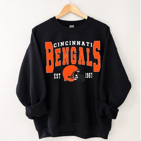 Cincinnati Bengals NFL Football Team Logo Sweatshirt Unisex Fan Apparel 159 - Picture 1 of 5